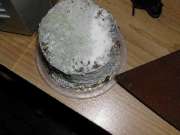 green mold on cake